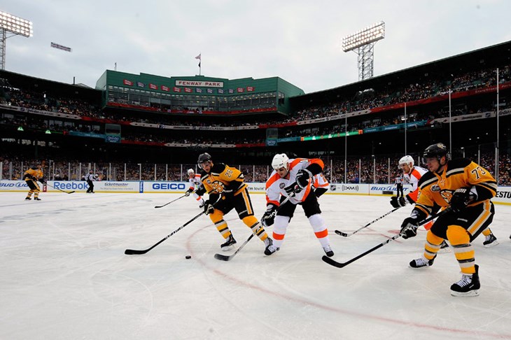 Boston slavio na Fenway Parku