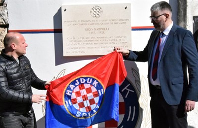 U Dubrovniku otkrivena spomen ploča jednom od najvažnijih ljudi u Hajdukovoj povijesti