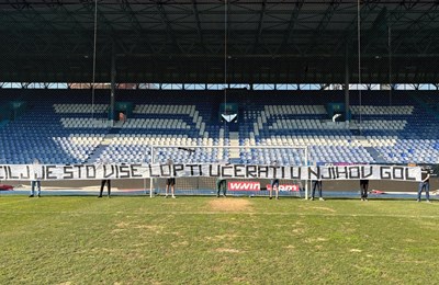 Navijači Željezničara sarkastičnom porukom motivirali svoje miljenike pred derbi protiv Zrinjskog