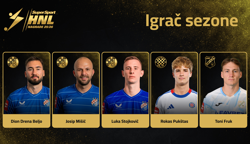SHNL godišnje nominacije: Dinamo s tri kandidata za igrača sezone