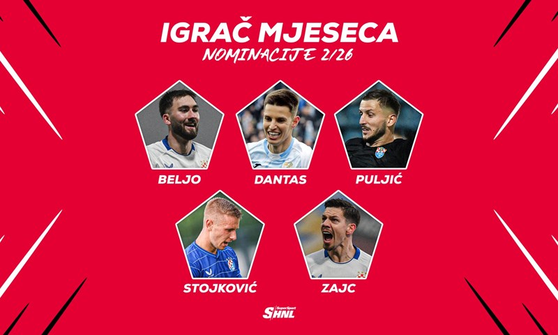 SuperSport HNL nominacije: Dinamovci dominiraju za mjesečne nagrade