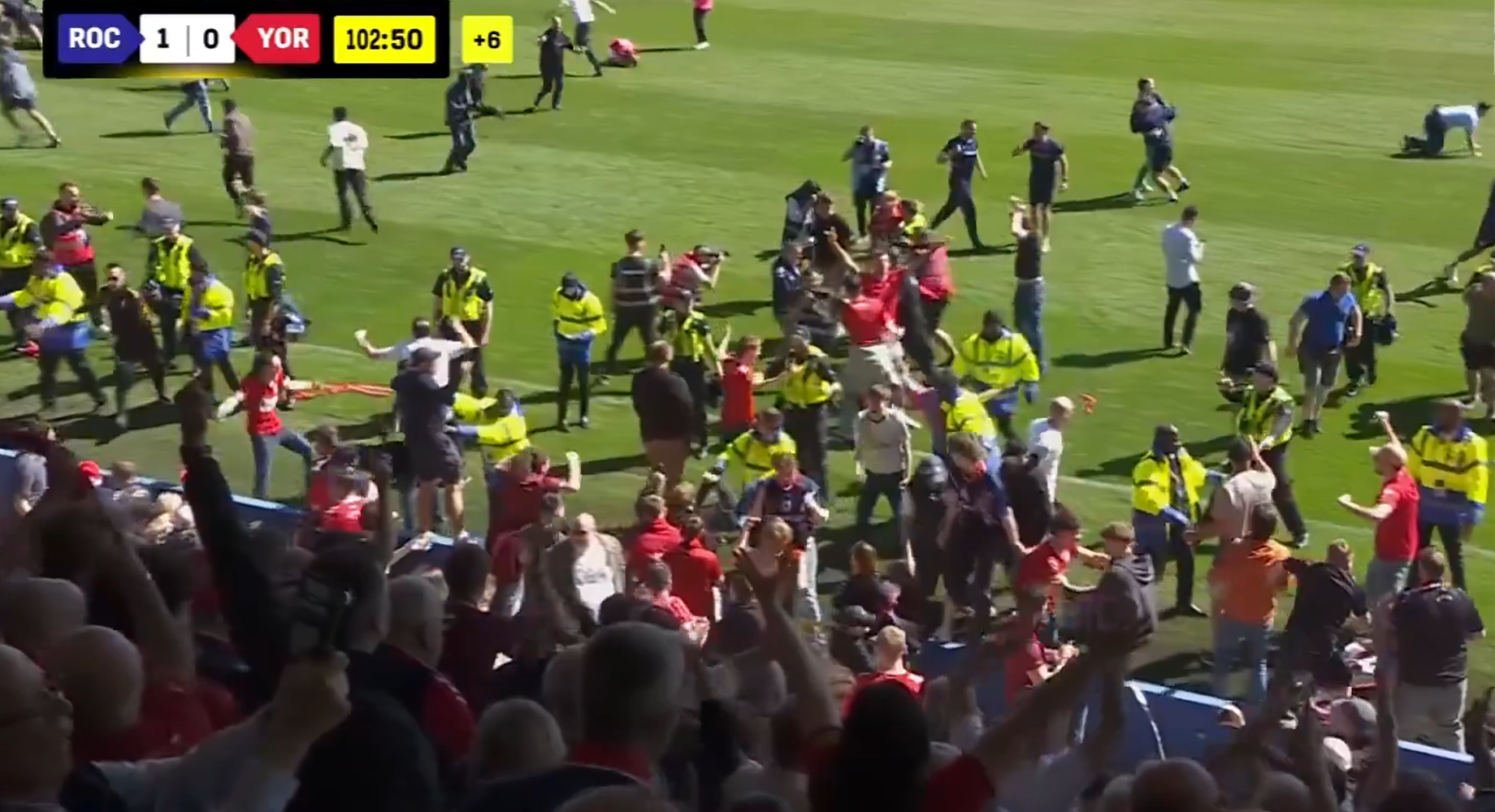 Ludnica u 'finalu' National lige! Navijači su već slavili titulu, ali uslijedio je hladan tuš u 103. minuti