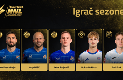 SHNL godišnje nominacije: Dinamo s tri kandidata za igrača sezone